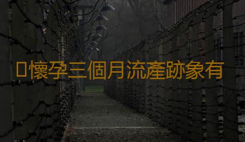 懷孕三個月流產跡象有哪些